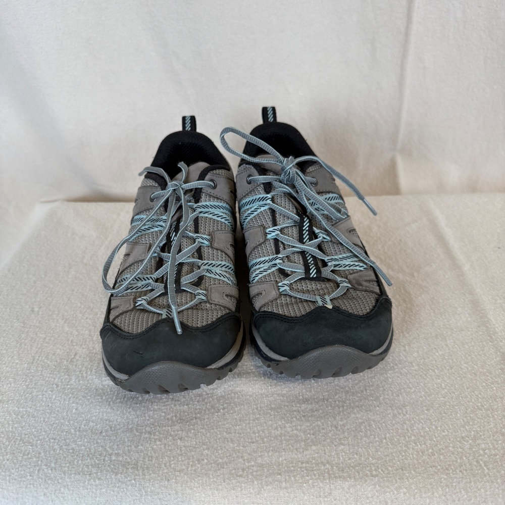 Merrell Siren Edge 3 Womens Hiking Shoes Grey Black Blue Vibram J035320 Size 9